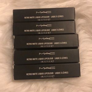5 for $35 MAC Retro Liquid Lipcolour
